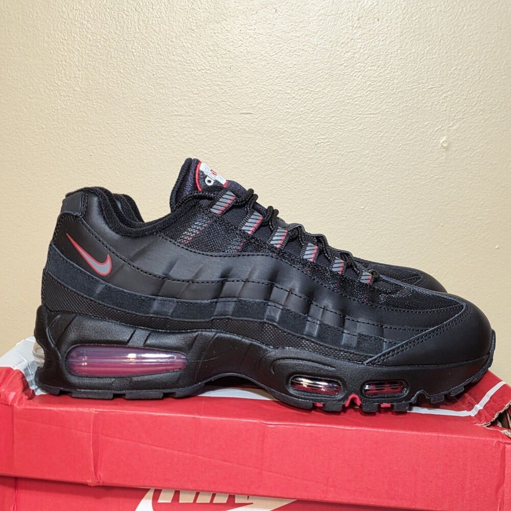 Nike Air Max 95 OG Big Bubble Racing Pack Black Smoke Grey Red IH1228-003 9.5